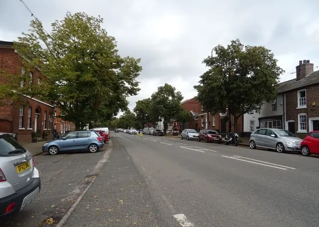 Photo of Frodsham, a village in Cheshire, north west England.