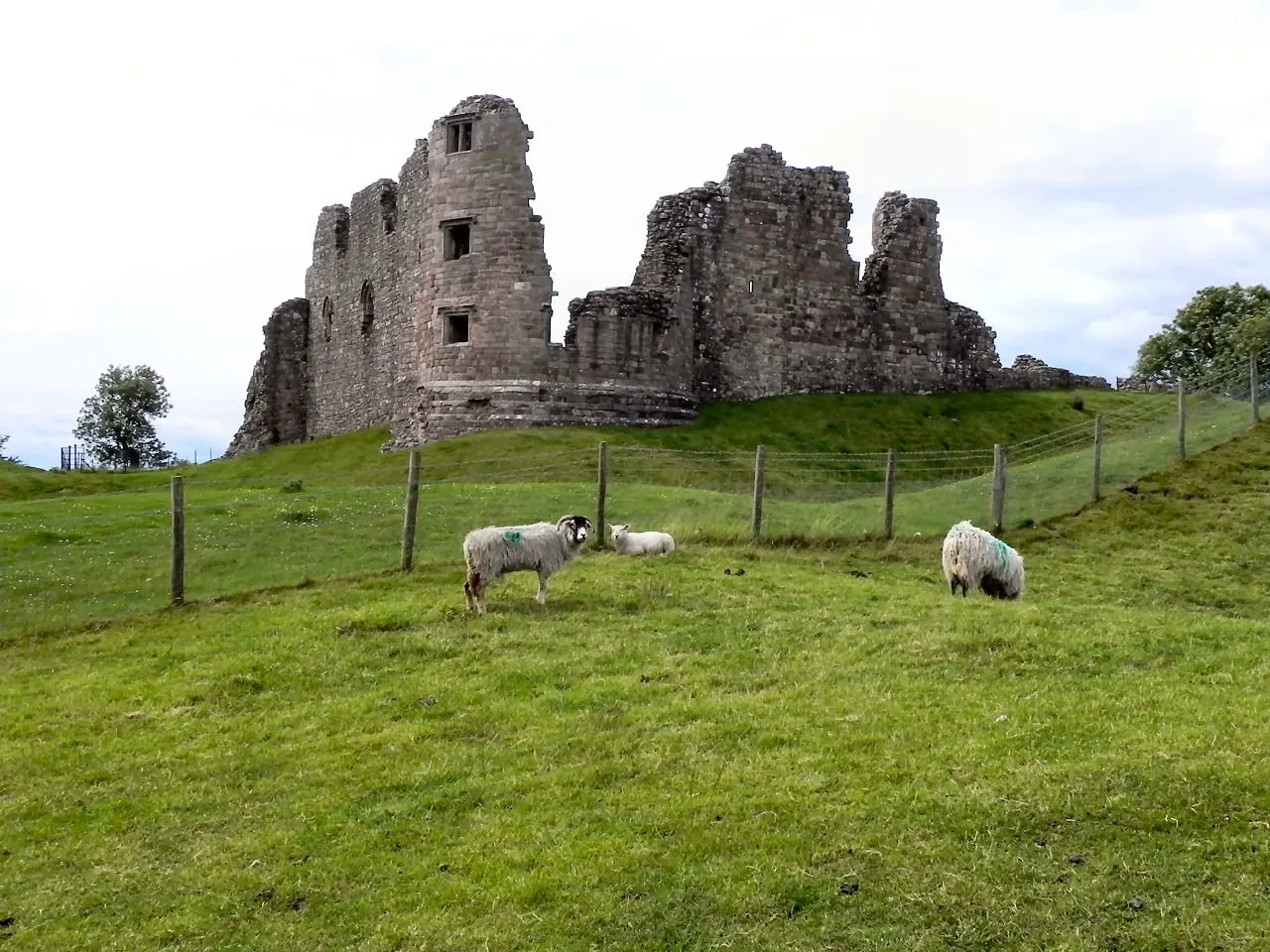 Photo of Brough Castle, a ruined castle near Kirkby Stephen, Cumbria, north west England.