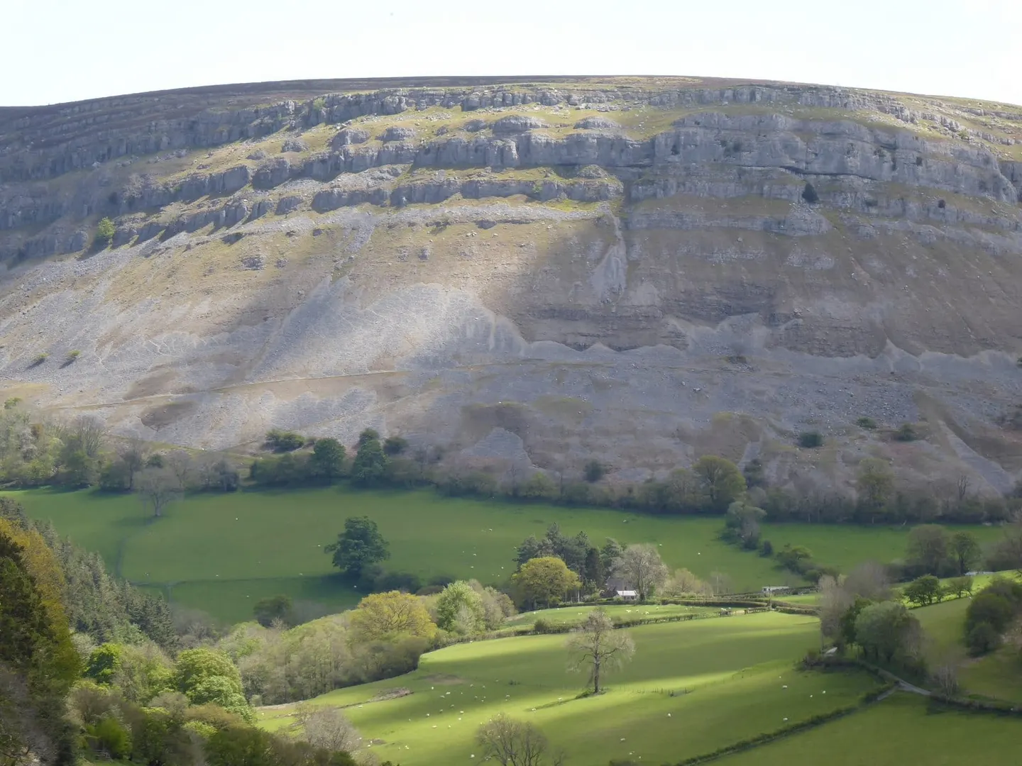 Photo of Eglwyseg Rocks, a rock formation near Llangollen in the Clwydian Range & Dee Valley, Denbighshire, north Wales.