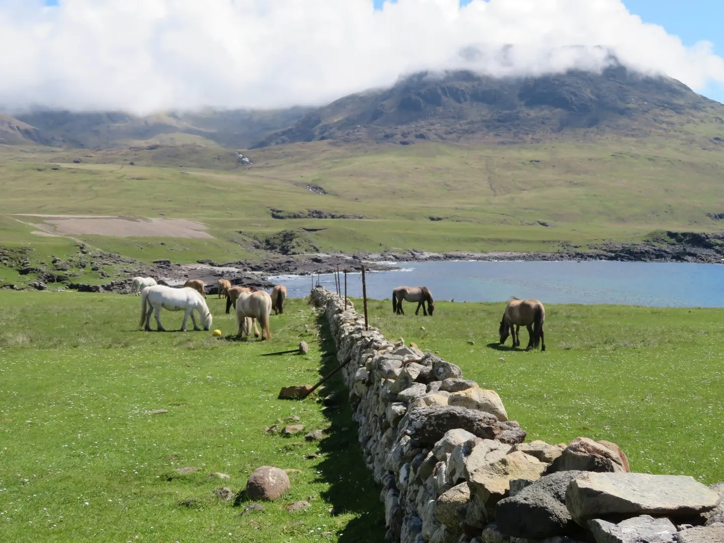 Photo of the Isle of Rum, an island in Highland, the Scottish Highlands and Islands.