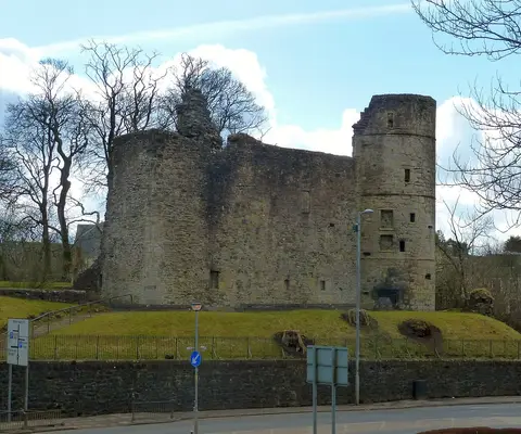 Photo of Avondale Castle, a ruined castle near Larkhall, South Lanarkshire, southern Scotland.