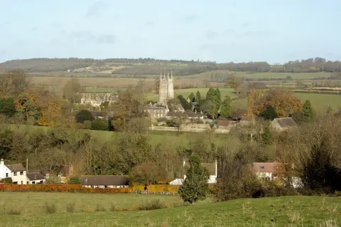 Photo of Mells, a village in Somerset, south west England.