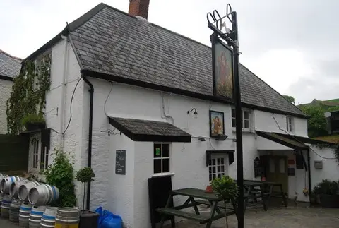 Photo of The Millbrook Inn, a pub near South Pool, Devon, south west England.