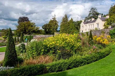 Photo of Aberglasney Gardens, a garden near Llangathen, Carmarthenshire, south west Wales.