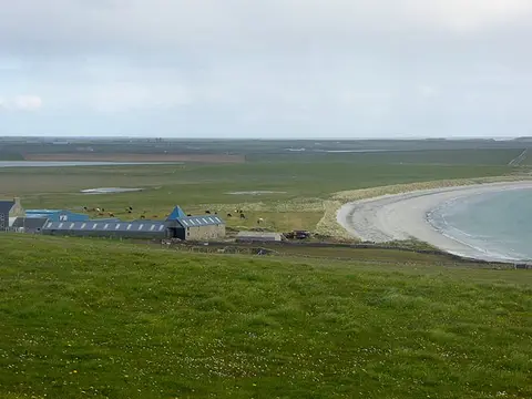 Photo of Backaskaill Beach, a beach in the Orkney Islands, the Scottish Highlands and Islands.