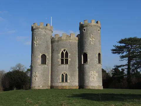 Photo of Blaise Castle, a ruined castle in Bristol, south west England.