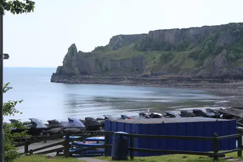 Photo of the coast at Lydstep, Pembrokeshire, south west Wales.