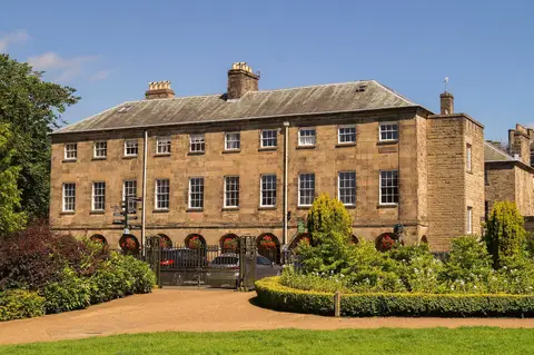Photo of Buxton, a village in Derbyshire, central England.