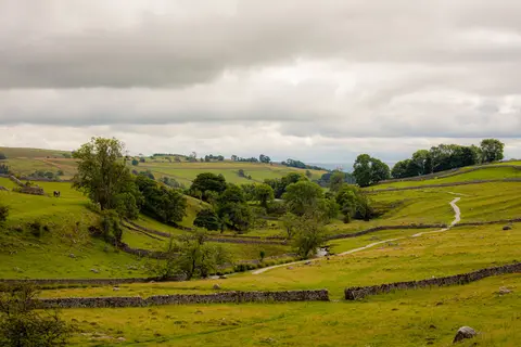 Photo along the Pennine Bridleway, a 205-mile National Trail running from Middleton Top or Hartington to A683 at Cote Moor, England.