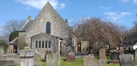 Photo of Symington Parish Church, a church in South Ayrshire, southern Scotland.