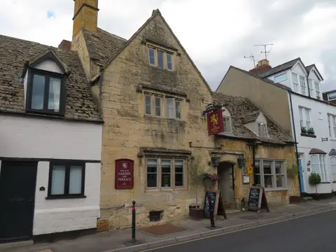 Photo of The Lion Inn, a gastropub near Winchcombe in the Cotswolds, Gloucestershire, south west England.