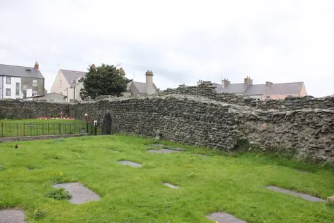 Photo of Caer Gybi, a Roman fort near Holyhead, Anglesey, north Wales.
