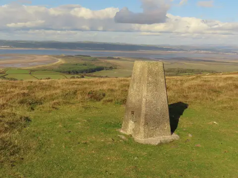 Photo: Llanmadoc Hill, a viewpoint near Llangennith in Gower, Swansea, south west Wales.