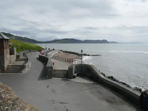 Photo of Lyme Regis Church Cliff Beach, a swimming spot in Dorset, south west England.