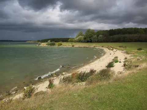 Photo of Grafham Water, a reservoir near Buckden, Cambridgeshire, eastern England.