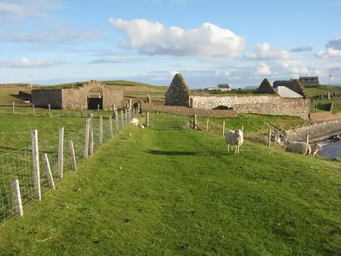 Photo of Ui Church (Eaglais na h-Aoidhe), a church near Aignish, Na h-Eileanan Siar, the Scottish Highlands and Islands.