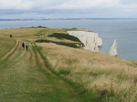 Photo of the coast at Studland, Dorset, south west England.