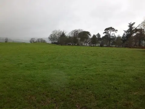 Photo of Cranmore Castle, the earthworks of a former castle near Bampton (Bampton), Devon, south west England.