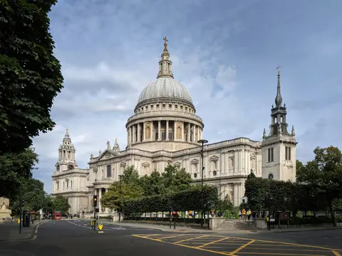 Photo of St Paul's Cathedral, a cathedral in London, England.