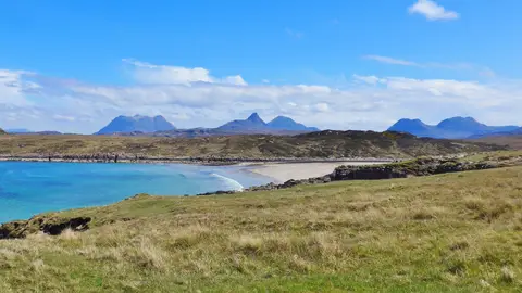 Photo of Achnahaird Beach, a beach near Altandhu in Assynt–Coigach, Highland, the Scottish Highlands and Islands.