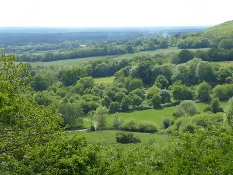 Photo along the Greensand Way, a 108-mile long-distance path running from Haslemere to Hamstreet, south east England.