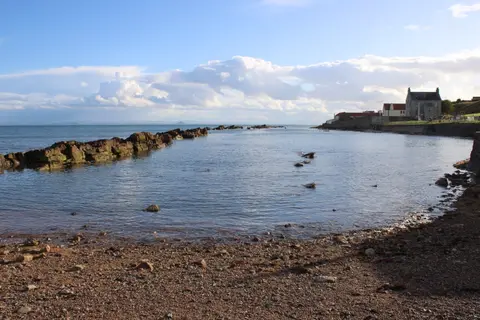 Photo of Cellardyke Tidal Pool, a sea pool in Fife, central Scotland.