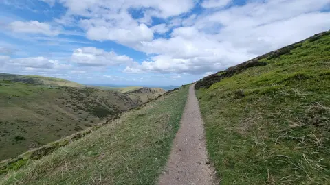 Photo of Carding Mill Valley&Long Mynd, a country estate near Church Stretton, Shropshire, central England.