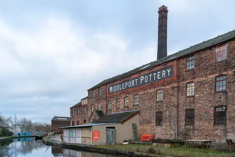 Photo of Middleport Pottery, a visitor attraction near Stoke-on-Trent, Staffordshire, central England.