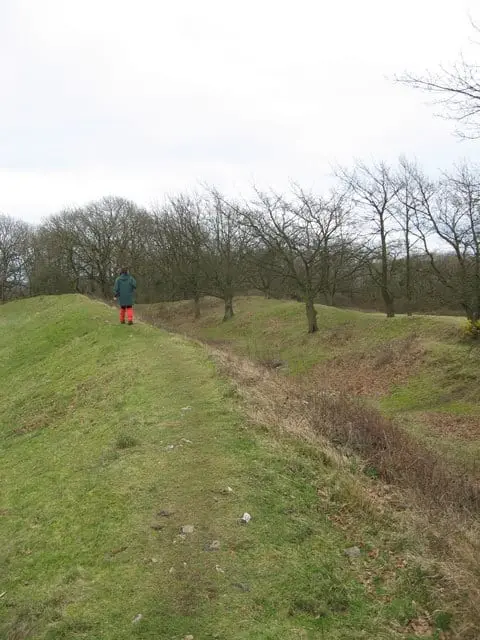 Photo of Cadbury Camp, a hillfort near Congresbury, Somerset, south west England.