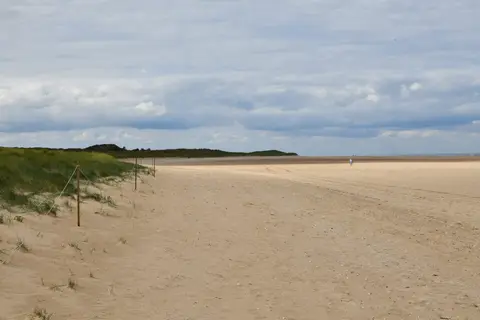 Photo of Holkham Beach, a beach near Wells-next-the-Sea, Norfolk, eastern England.