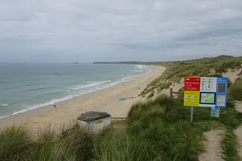 Photo of Mexico Towans, a swimming spot near St Ives, Cornwall, south west England.