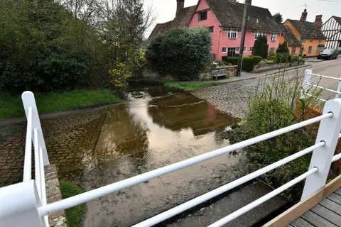 Photo of Kersey, a village in Suffolk, eastern England.