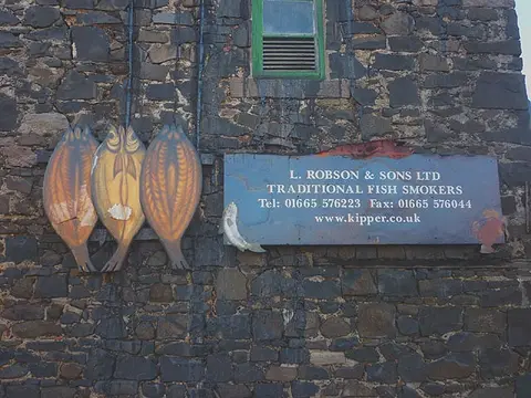 Photo of L. Robson & Sons (Craster Kippers), a farm & farm shop in Northumberland, north east England.