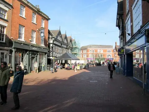 Photo of Nantwich, a village in Cheshire, north west England.