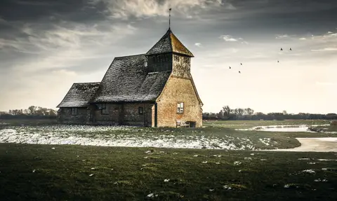 Photo of St Thomas Becket, Fairfield, a church in Kent, south east England.