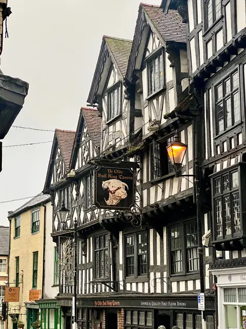 Photo of Ludlow, a village in Shropshire, central England.