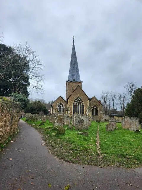 Photo of St Peter and St Paul's Church, Godalming, a church in Surrey, south east England.