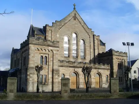 Photo of St Mirin's Cathedral, a church near Paisley, Renfrewshire, central Scotland.