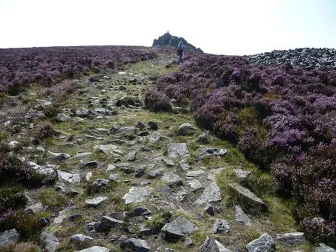 Photo of Stiperstones Landscape, a National Nature Reserve near Minsterley, Shropshire, central England.