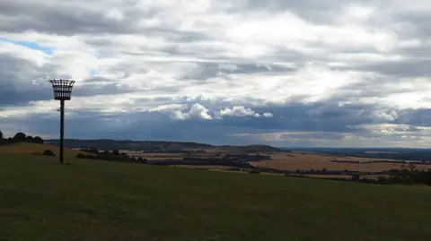Photo: Dunstable Downs, a 243m hill near Ivinghoe in the Chilterns, Bedfordshire, eastern England.