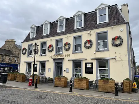 Photo of Haddington, a village in East Lothian, central Scotland.
