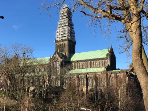 Photo of Glasgow Cathedral, a cathedral in Glasgow, central Scotland.