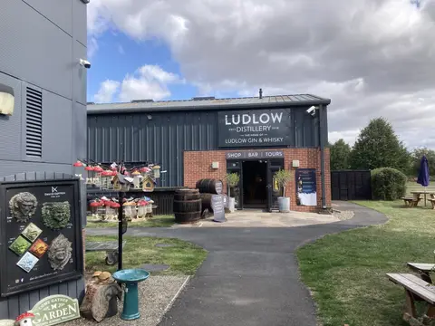Photo of Ludlow Distillery, a distillery near Bromfield, Shropshire, central England.