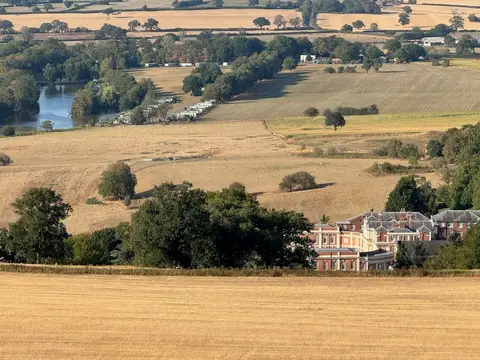 Photo of Hawkstone, a Grade I registered house & garden near Hodnet, Shropshire, central England.
