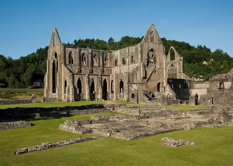 Photo of Tintern, a village in the Wye Valley, Monmouthshire, south east Wales.