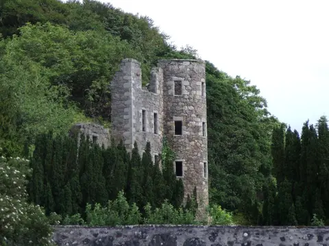 Photo of Ellon Castle, a ruined castle in Aberdeenshire, north east Scotland.