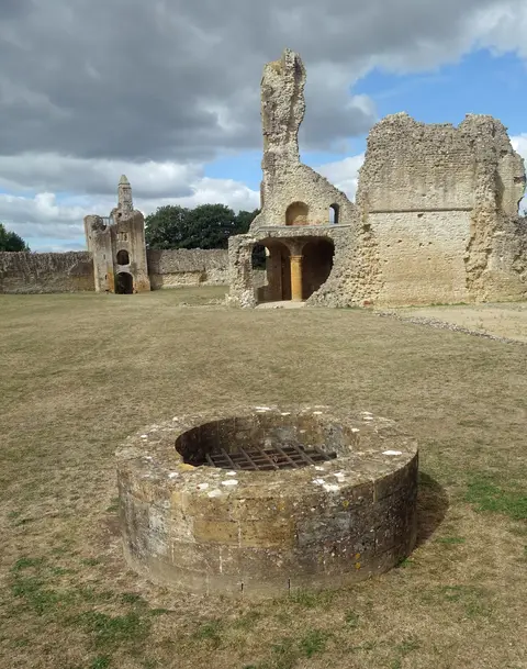Photo of Sherborne Old Castle, a ruined castle in Dorset, south west England.