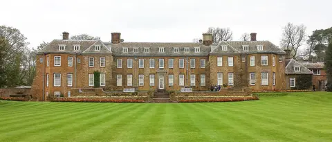 Photo of Upton House, a Grade II* registered house & garden near Tysoe in the Cotswolds, Warwickshire, central England.