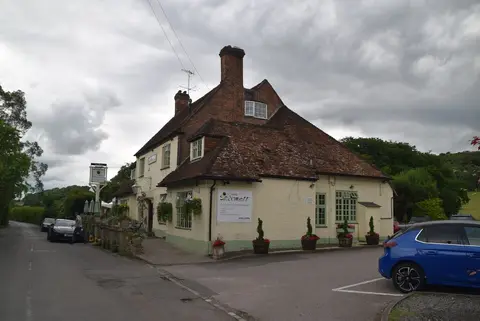 Photo of The Frog, a pub near Skirmett in the Chilterns, Buckinghamshire, south east England.