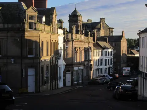 Photo of Berwick-upon-Tweed, a village in Northumberland, north east England.